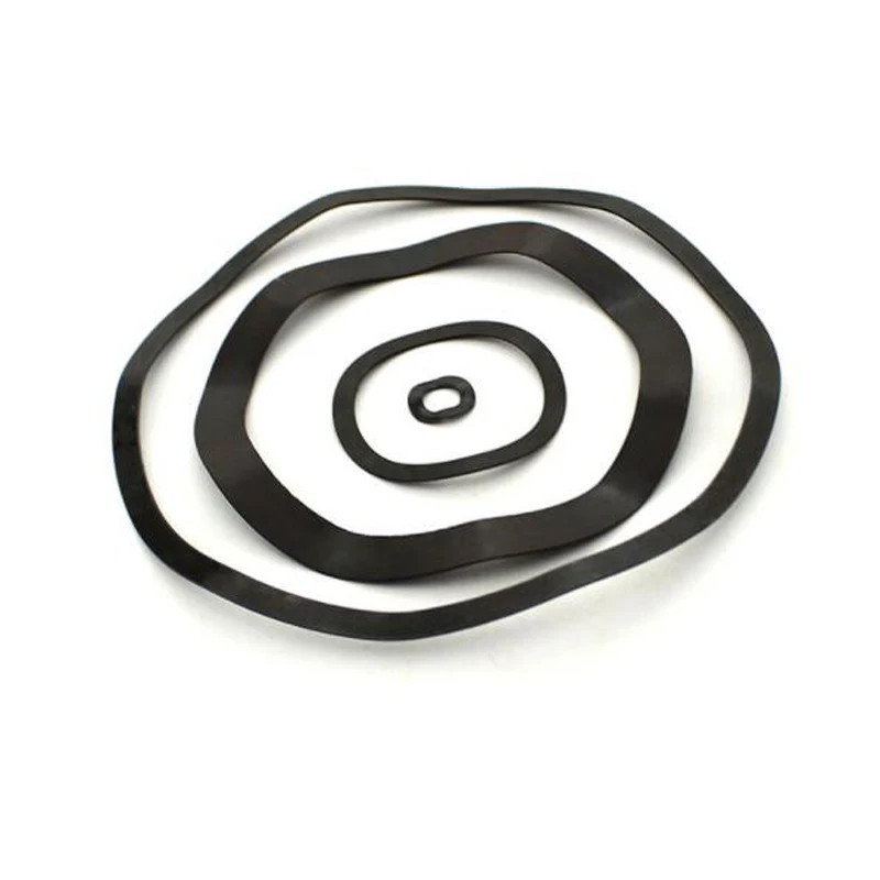 Wave Washer M3 M4 M5 M6 M8 M10 M12 -M118 Carbon Steel Black Zinc Plated Wave Type Gasket Spring Washers Elastic Washer