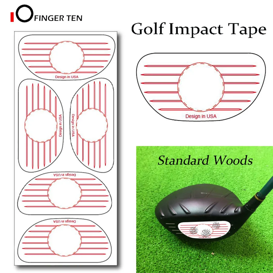 Cinta de impacto para entrenamiento de Swing de Golf, etiquetas adhesivas de objetivo, papel de prueba de puntos dulces para práctica de Swing, maderas de conductor, nuevo