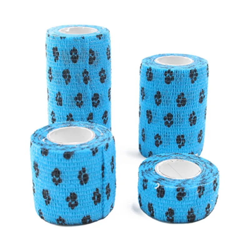 Pet Medical Bandage First Aid Paw Bandage Adhesive Elastic Bandages Self Adhesive Protective Foot Breathable Tape Dog Supply