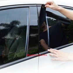 Car Window Trim For Chevrolet Captiva 2008 2013 2015 2016 2018 Accessories Bright Black Door Center Pillar Protection Sticker