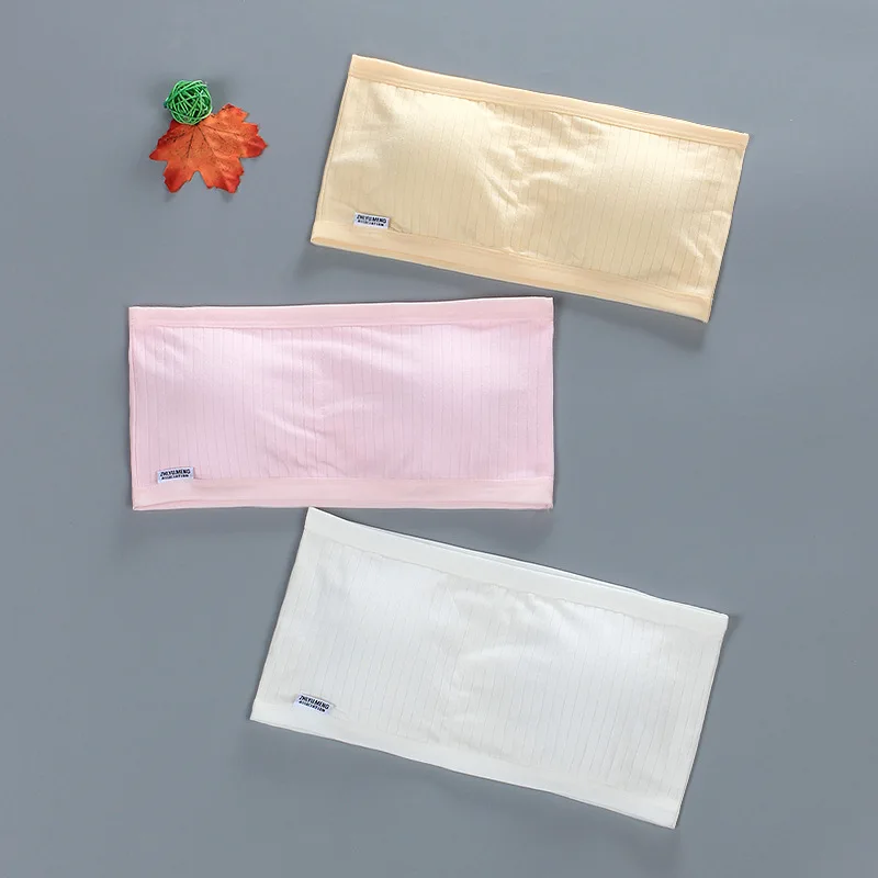 Neue Rohr Top Mädchen Bh Liebsten Bh Reine Baumwolle bBase Wrap Brust Schweiß-absorbent Bh Abdeckung Student Unterwäsche 10-16Y