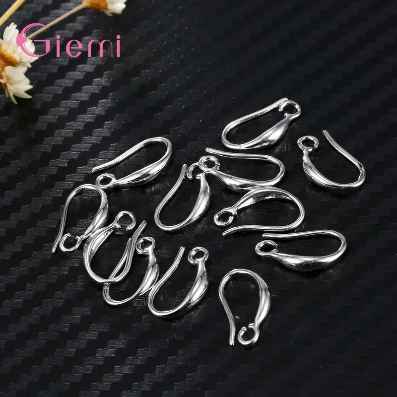 DIY Machen Zubehör 925 Sterling Silber Haken 10 teile/los Ohrring Erkenntnisse Für Schmuck Machen Ohr Verschluss Drähte Frauen Brincos – Detail 4