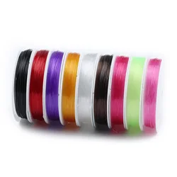 0.6-1mm Transparent Colorful Elastic Crystal Beading Rope Cord Thread String For DIY Bracelet&Necklace Jewelry Making Findings