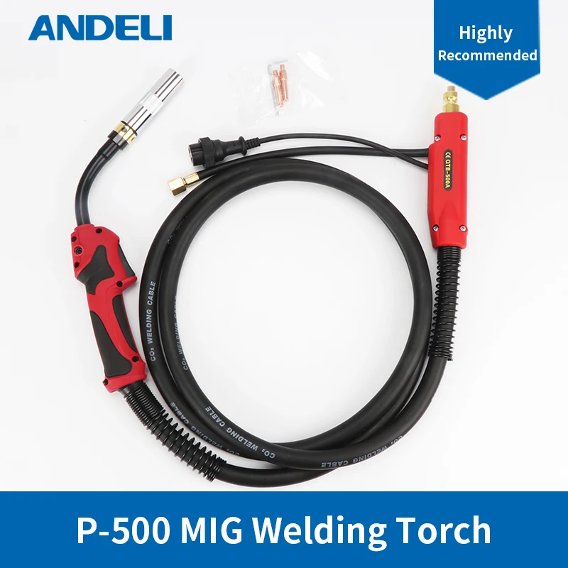 

ANDELI Mig Welding Accessories Panasonic Style 3M P-500 Mig Welding Torch MIG Gun Welder Torch for Welding Machine