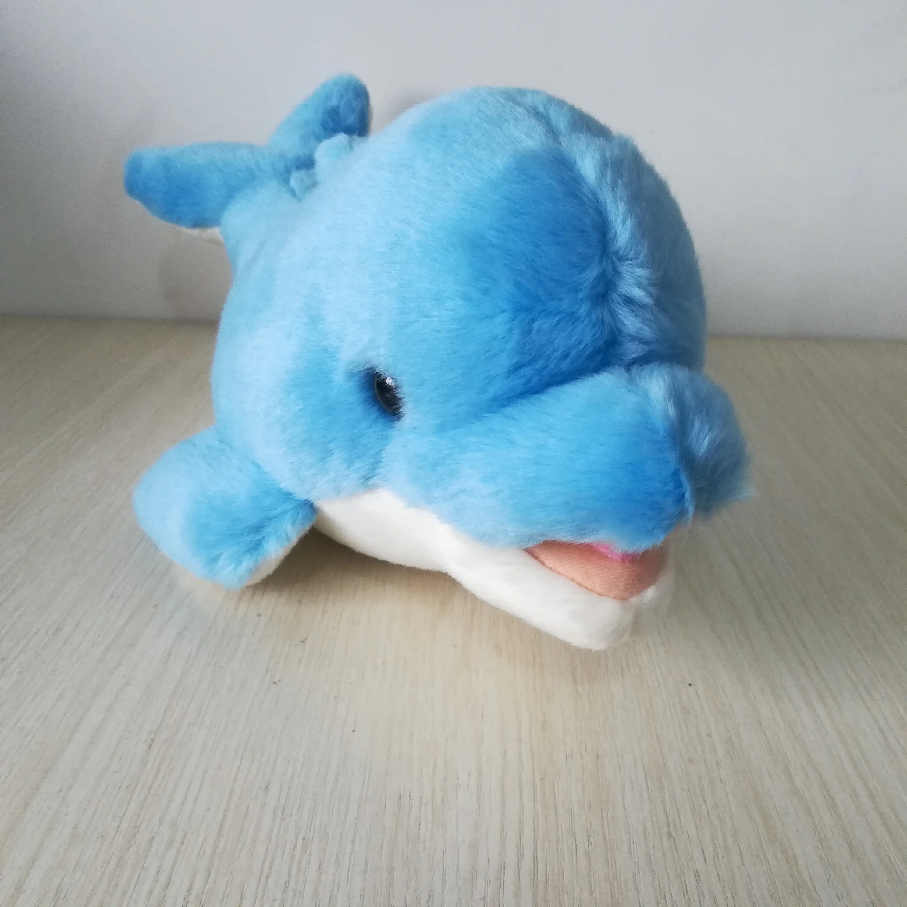 ประมาณ 38 ซม.น่ารัก Blue Dolphin ของเล่นตุ๊กตาการ์ตูน Dolphin ตุ๊กตาของขวัญวันเกิด H2058