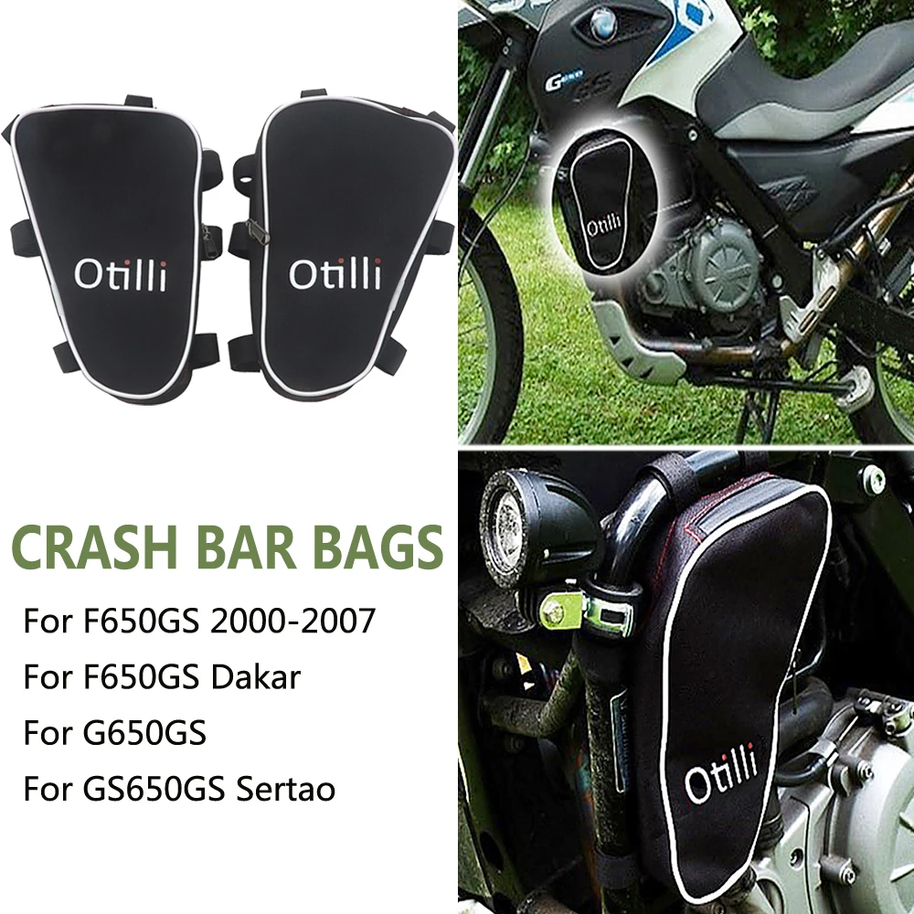 

NEW FOR SW Motech Crash Bar Motorcycle Frame Crash Bar Bags Tool Placement Travel Bag For BMW F650GS 2000-2007 F650GS Dakar