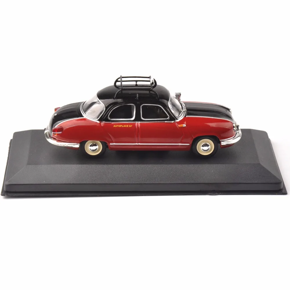 Cheap Kids 1/43 Toys Diecast IXO Red Taxi Model Panhard Dyna Z (Paris ,1953) Vehicle Car Toys New Year gift