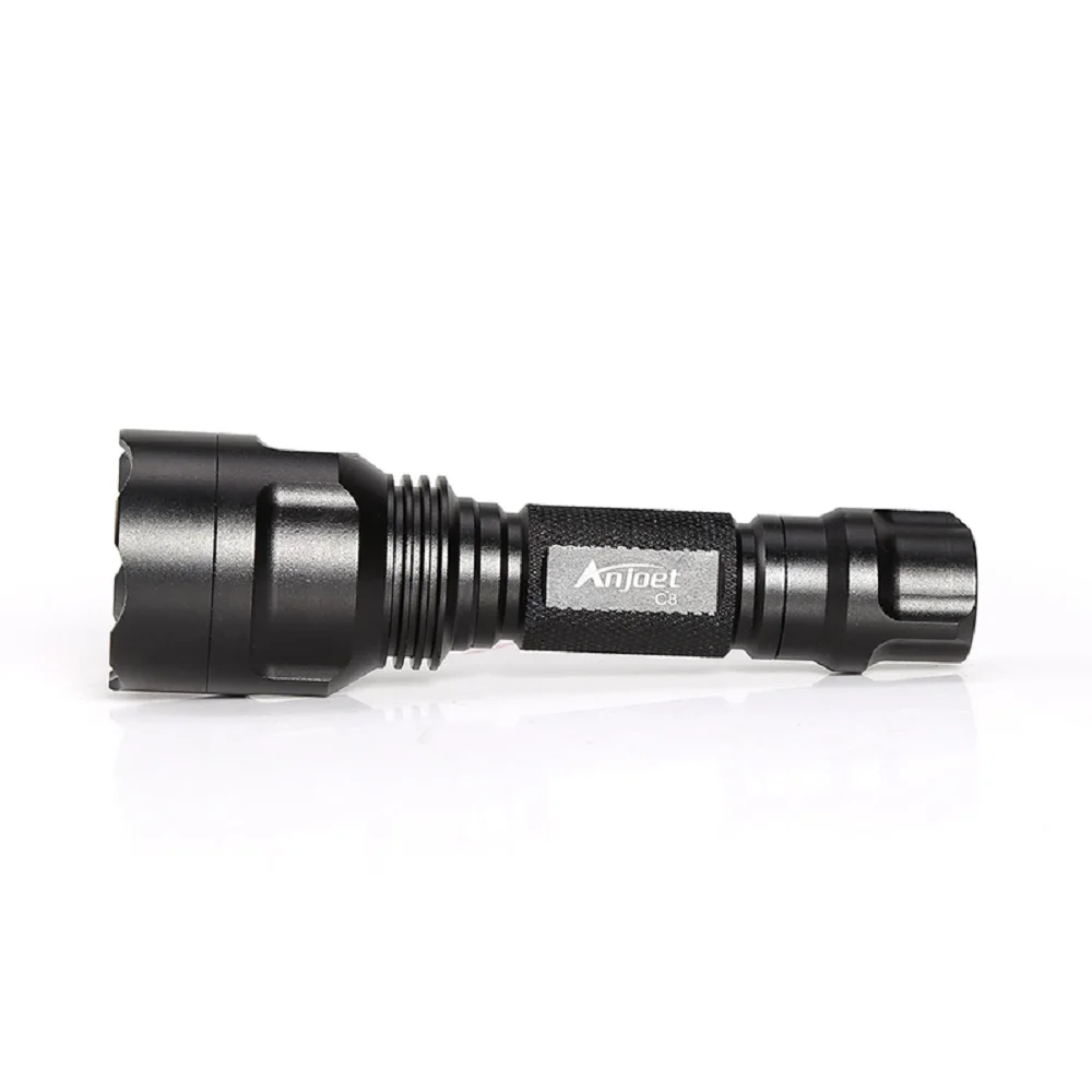 Anjoet Hunting Flashlight Professional Tactical LED Flashlight 18650 Rechargeable Waterproof Torch Red/Green/White Scout Light