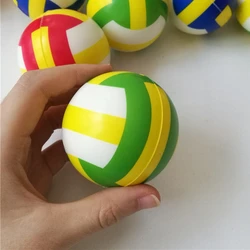 6.3CM Children Mini Volleyball Hand Squeeze Toy Balls Anti Stress Relief Balls Sponge Foam Baby Outdoor Sports Toys for Kids