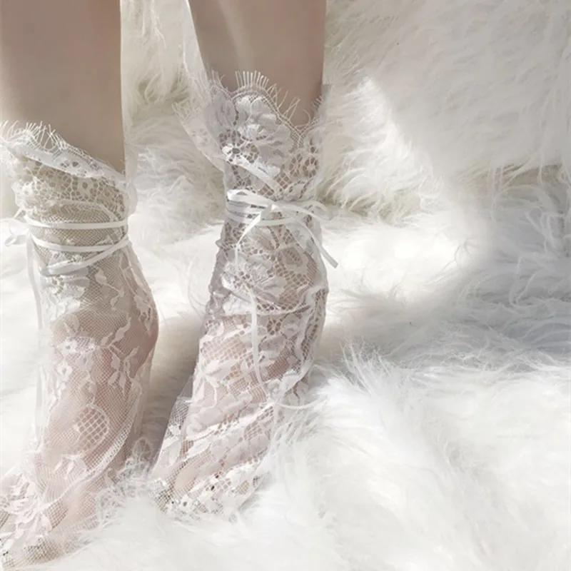 

Princess style Japanese lace band socks, daily collocation fresh and cute thin style Accessories