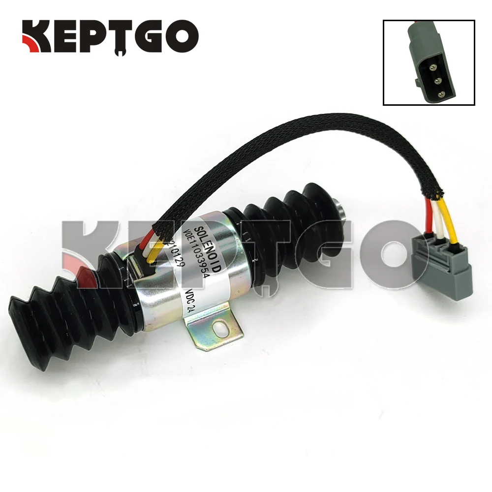 

VOE11033954 24V Shut Down Solenoid 1756ESDB 11033954 For Volvo Heavy Equipment L120B VOLVO BM L120C L120C VOLVO BM L150 L150C