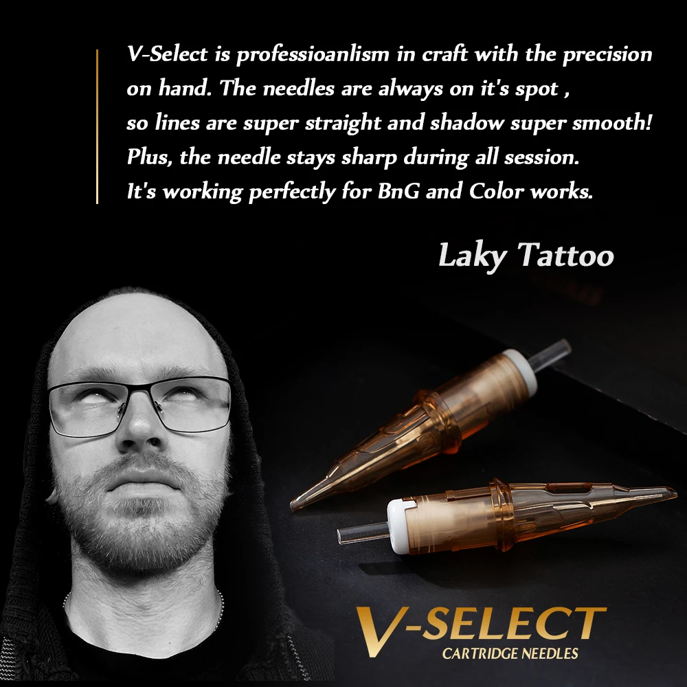 EZ V Select Tattoo-Patronennadel gebogen Magnum (RM) # 12(0,35 MM) # 10 (0,30) für Rotationsmaschinen 20 Stück/Karton – Detail 19