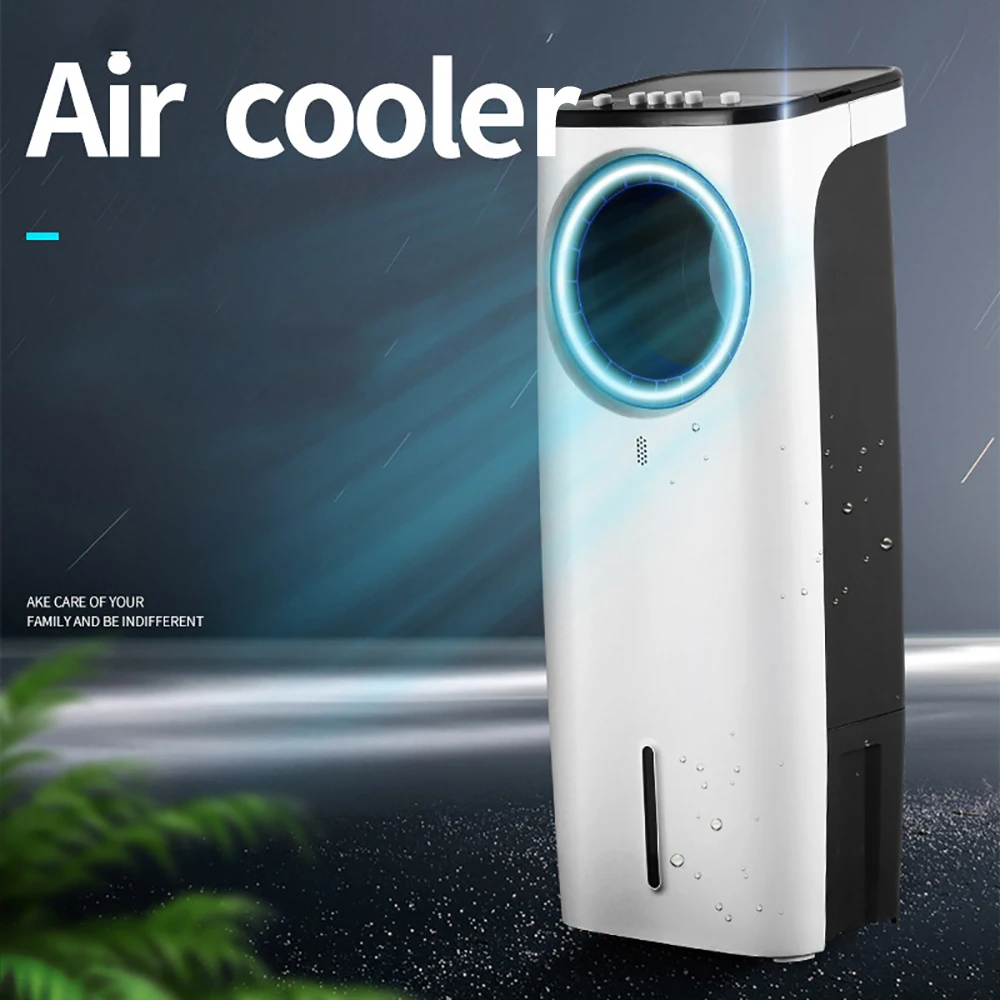 3 in 1 Electric Fan Humidifier Purifier 3 Wind Speed Baldeless Leafless Air Cooler Conditioner Refrigeration Mute Low Noise