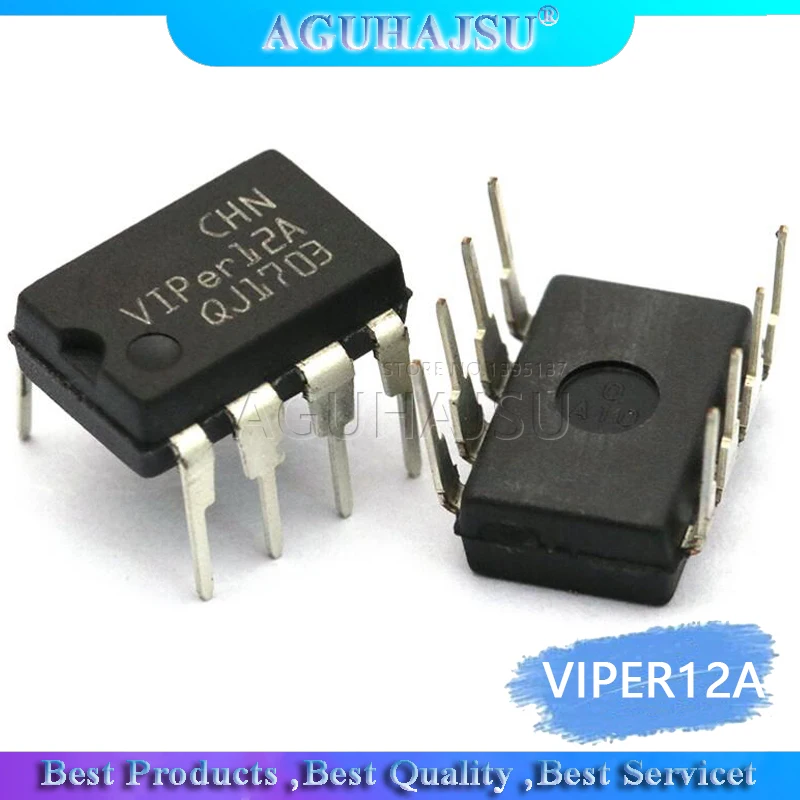 10PCS VIPER12A DIP8 VIPER12 DIP 12A DIP-8 new and original IC