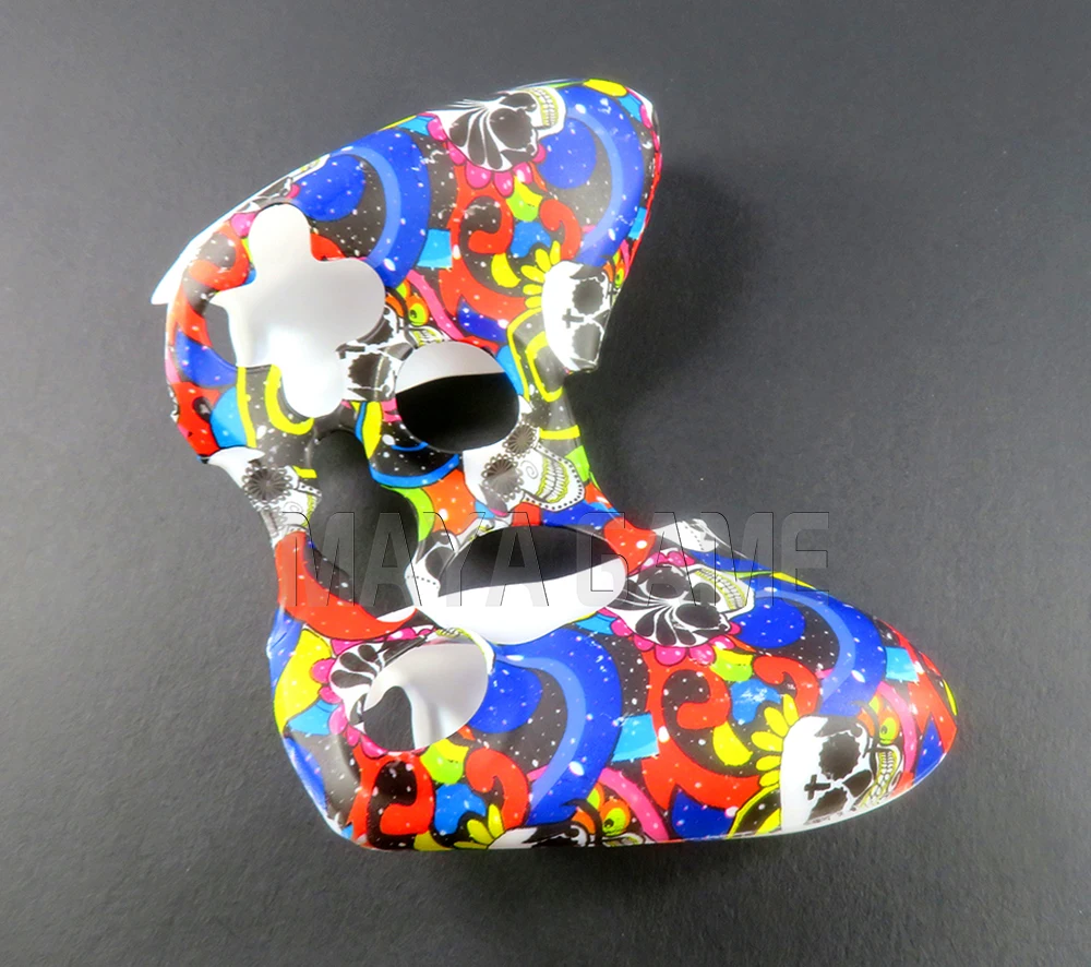 10 unidades para controlador XBOX360, cubierta protectora de silicona, funda protectora con impresión por transferencia de agua, funda protectora de piel