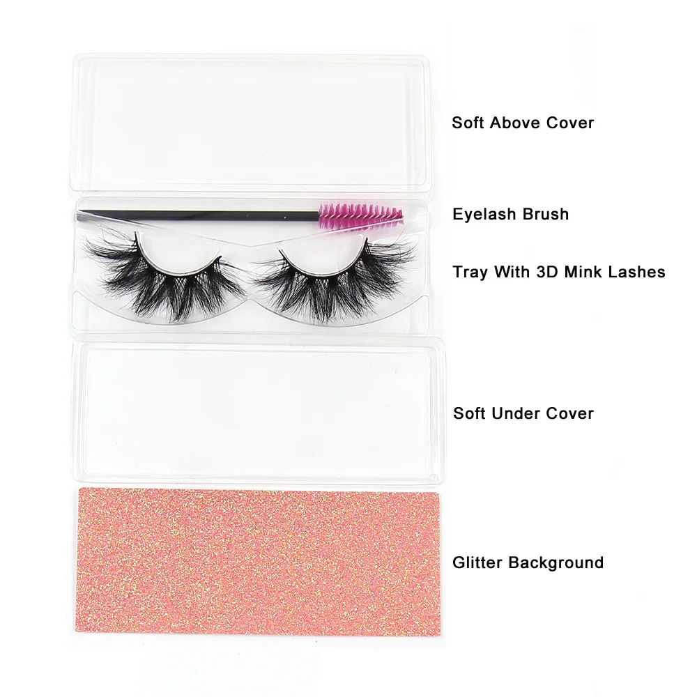 5D Mink Hair 10/100 Pairs 3D Mink Lashes in Trays Wispy Cross Mink Collection Natural Long Wispy Mink Eyelashes False Eyelashes