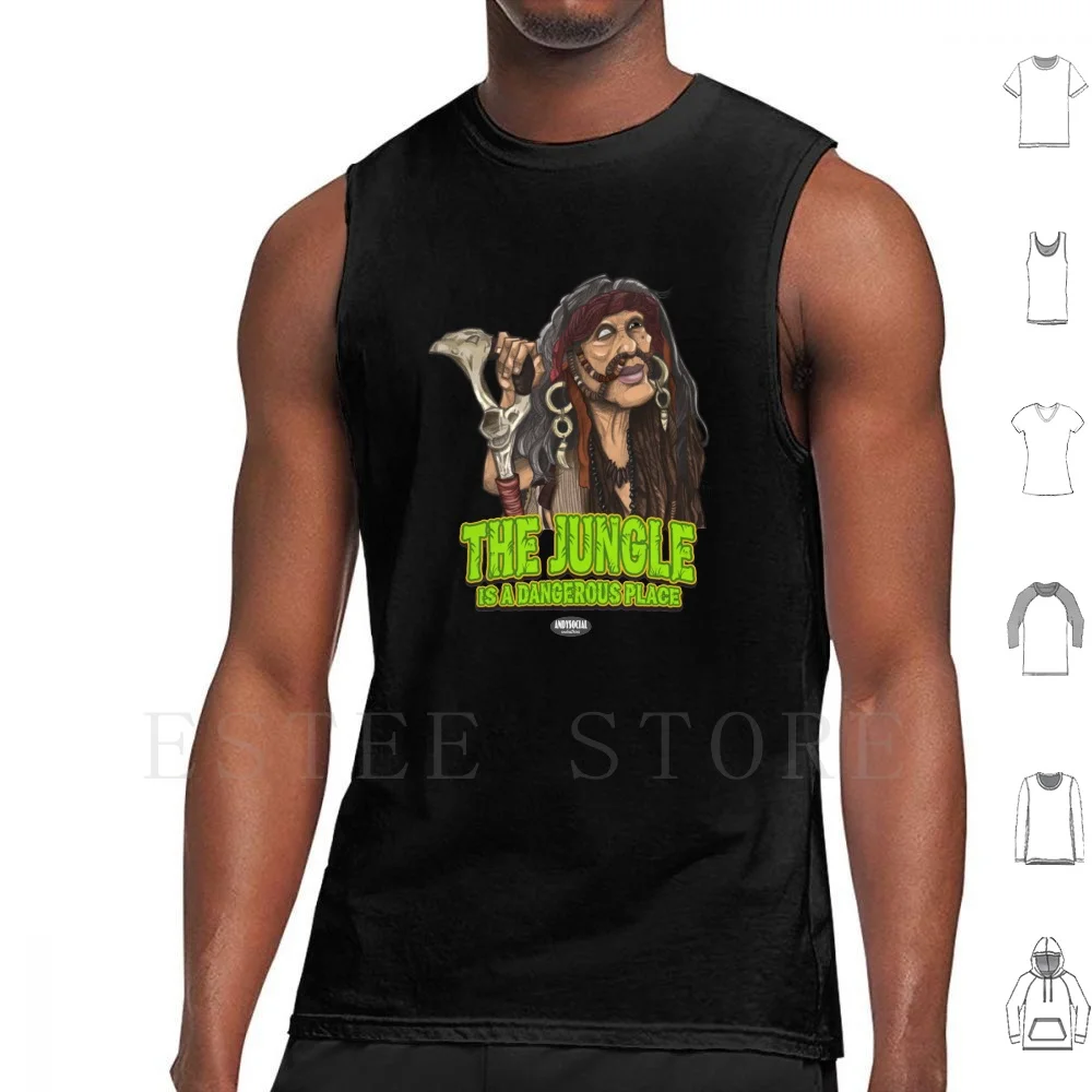 The Elder Tank Tops Vest Cotton The Elder Green Inferno Eli Roth Horror Horror Movie Tribe Native Jungle Cannibal Cannibal
