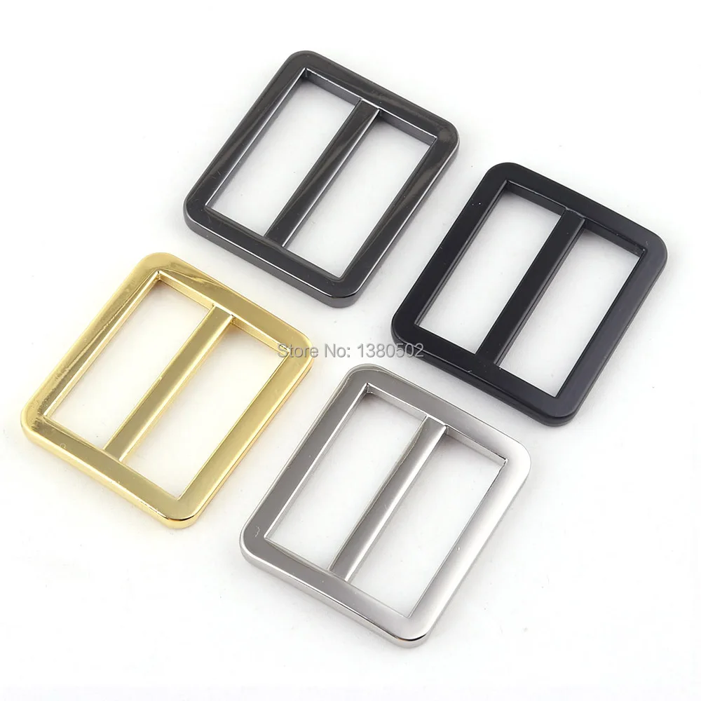 10PCS/lot Rose gold/rainbow/gold/black Slider buckles Alloy Tri-Glide Slider buckle for 25mm Strap Belt Bags Garment Accessories