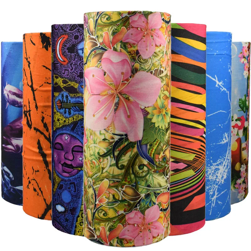 100 Colors Bandana Men Women Magic Scarf Cycling Hiking Camping Neck Tube Scarf Bandana Outdoor Bike Motorcycle Face Mask