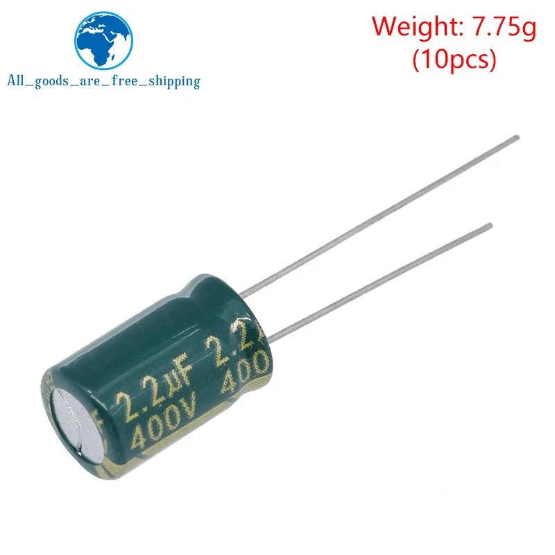TZT 10/20/50PCS Hochwertiger 400V2.2UF 8*12mm 2.2UF 400V 8*12 Elektrolytkondensator – Detail 5