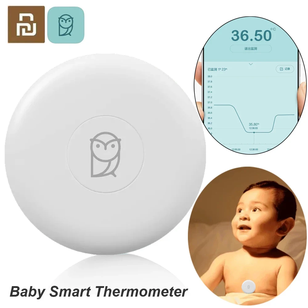 Youpin Miaomiaoce Digital Baby Smart Thermometer Clinical Thermometer Accrate Measurement Constant Monitor High-Temprature Alarm