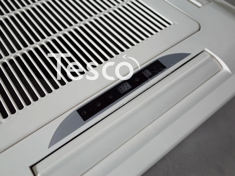 Cassette พื้นผิวพัดลมติดตั้ง Coil Unit ฝัง Patio เครื่องเพดานน้ำเครื่องปรับอากาศ