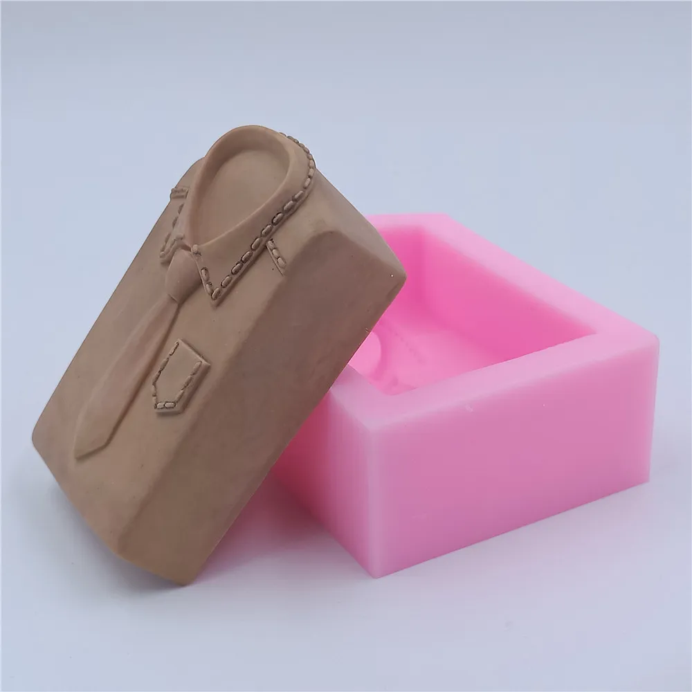 T-shirt Design Soap Molds Mousse Cake Jelly Mold Scented Wax Mold 3D Silicone Molds for Soap Making