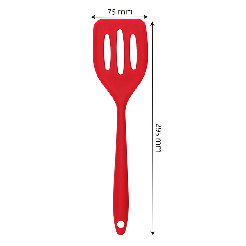 Silicone Turner Spatula Fried Shovel Egg Fish Frying Pan Scoop Slotted Turners Non-Stick Cooking Utensils Kitchen Accessories