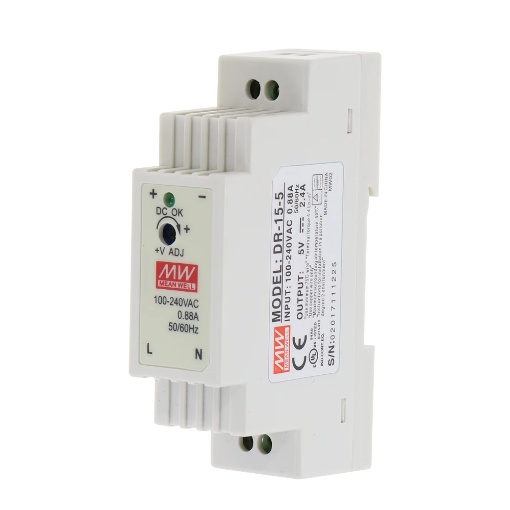 15W 30W 45W 60W  75W120W Din rail mounted Power supply 12V 24V switching power supply DR-15/30/45/60-12/24 AC100-240V-DC