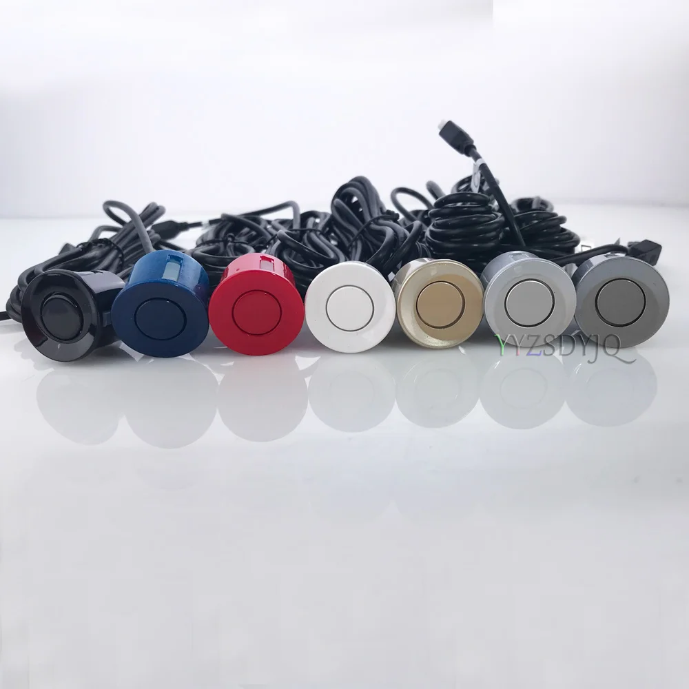 Car Parking Sensor 4 Pcs 22 mm Black Red Blue Silver Gold White Gray Champagne Gold Color for Car Reverse System