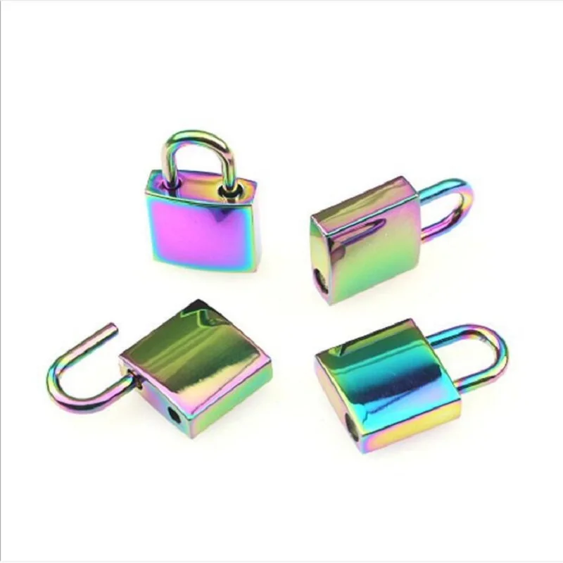 10pcs/lot new style luggage, handbags, leather goods, hardware accessories, seven-color keyless switch decorative padlock