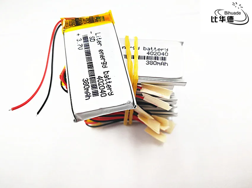 Polymer lithium battery 3.7 V, 402040 042040 380mah can be customized wholesale CE FCC ROHS MSDS quality certification