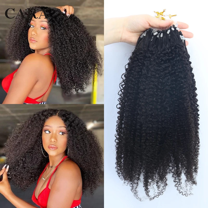 

Micro Loops Hair Extensions Brazilian 4B 4C Afro Kinky Curly Micro links Human Hair Extensions Micro Rings I Tip Hair Microlinks
