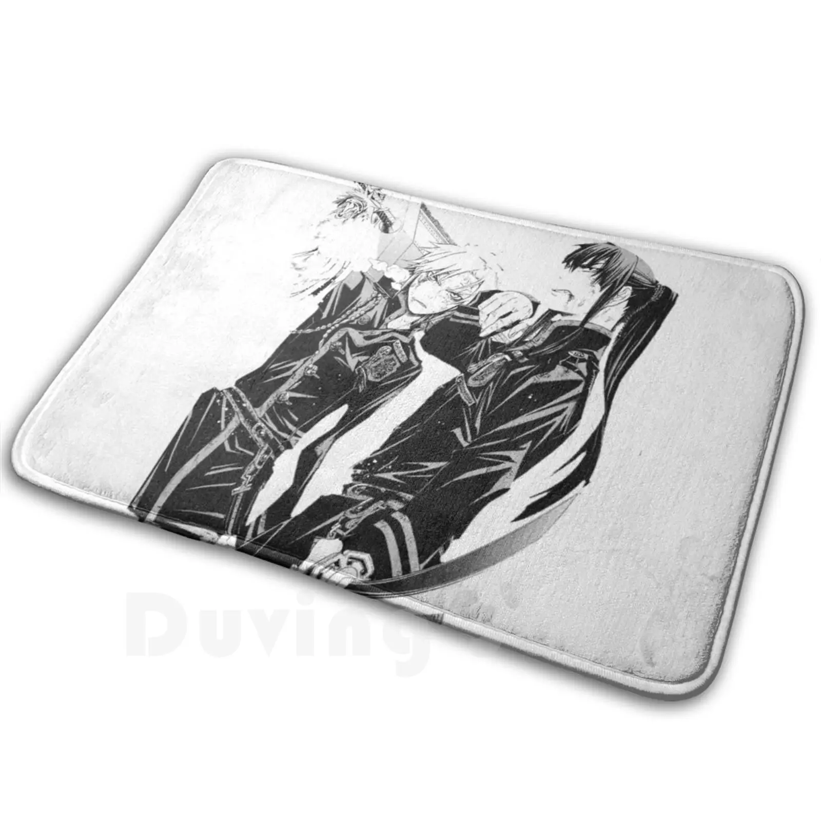 D.gray-Man-Allen Walker And Yu Kanda Carpet Mat Rug Cushion Soft D Gray Man Dgm Dgrayman Anime Allen Allen Walker