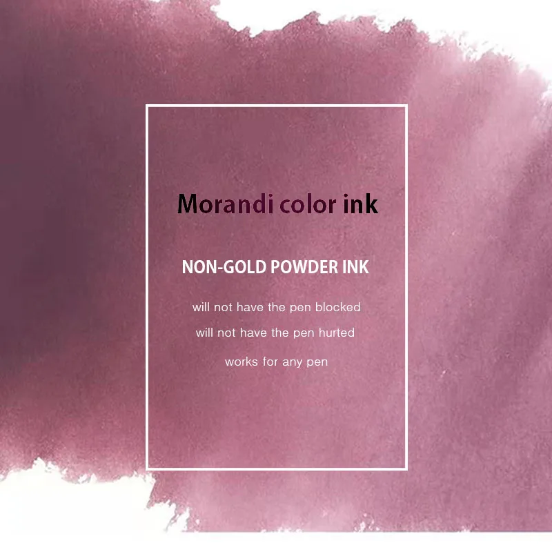 30ml Color Ink Morandi Series Color , Non Blocking Pen, Non Carbon,Large Bottle of Ink