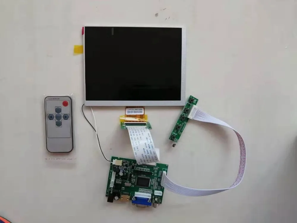 Compatível com tela LCD-HDMI VGA Control Driver Board, 7 ", 800X600 4:3, CLAA070MA0ACW
