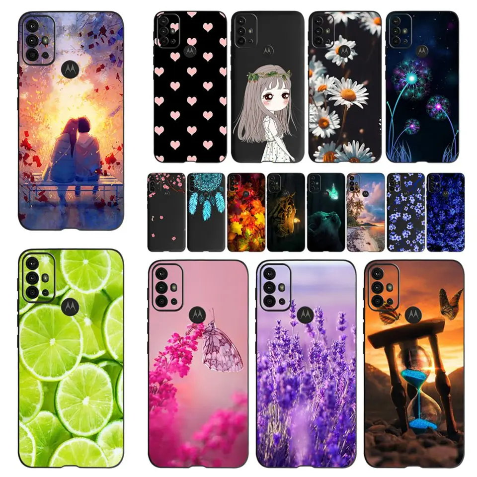 Phoen-funda a prueba de golpes para Motorola Moto G30, 4G, negra, parachoques, de silicona, para Moto G30 G 30, MOTOG30, XT2129-1