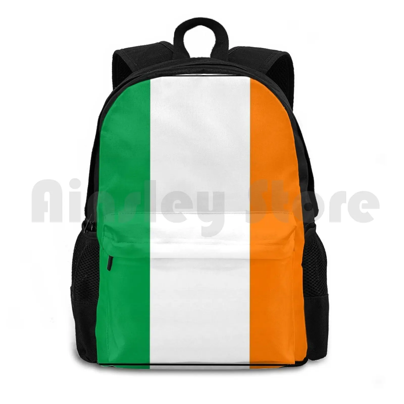 Ireland Flag-Irish Outdoor Hiking Backpack Waterproof Camping Travel Ireland Irish Flag Island Culture Football