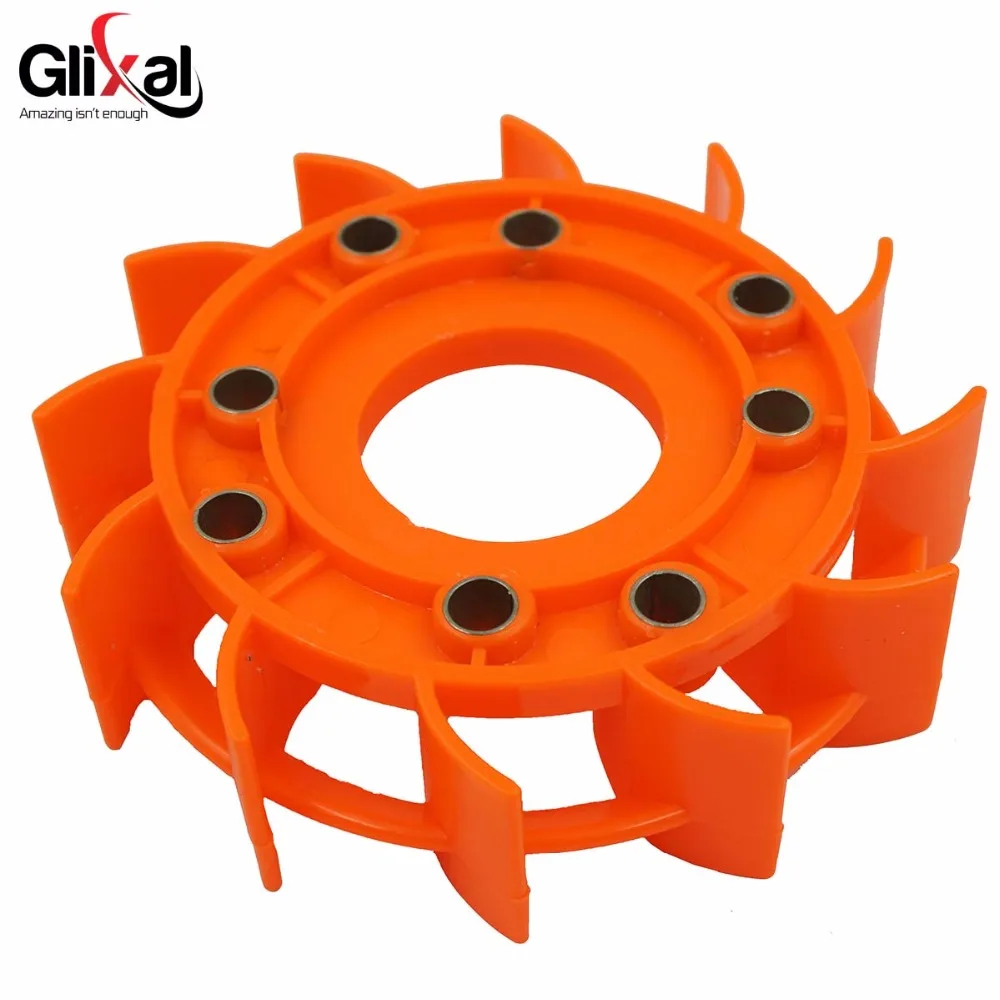 Glixal GY6 50cc 125cc 150cc High Flow Performance Racing TURBO Cooling Fan for 139QMB 152QMI 157QMJ Scooter Moped ATV Go-Cart