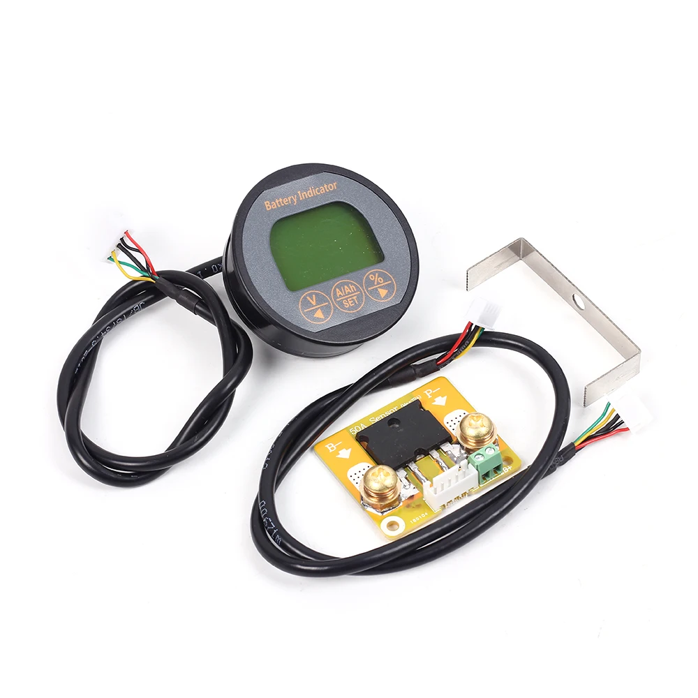 New DC 8-80V 50A 100A 350A TR16 Coulomb Counter Meter Battery Capacity Indicator Ammeter Voltmeter Battery Tester