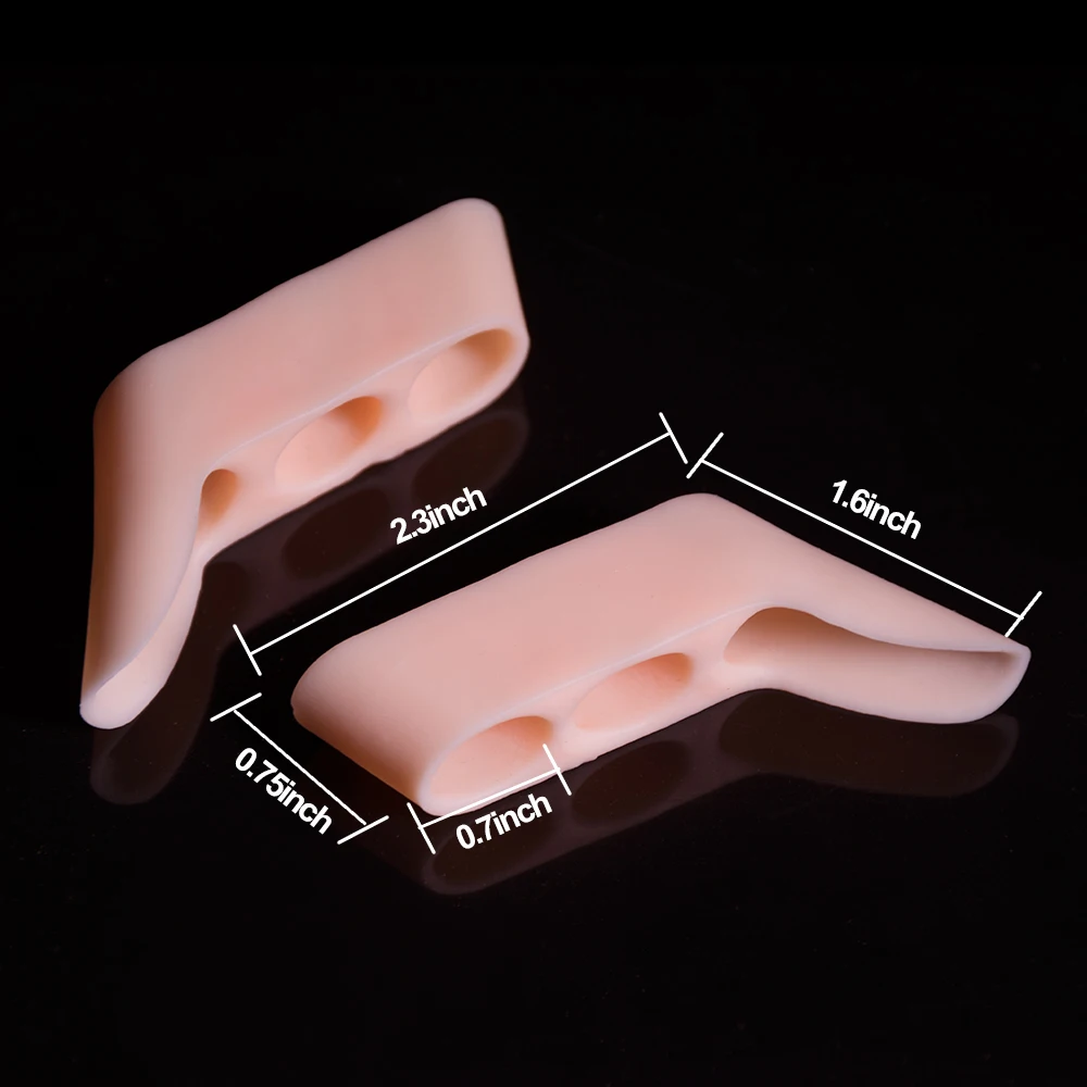 Mathiateur et protecteurs de parka en silicone souple, triple gel pour se chevaucher, rapport d\'oignon, soins des pieds des instituts, C1552, 2