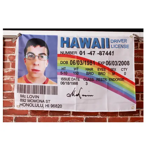 3x5 FT McLovin bayrağı, 90x150 CM 100D Polyester bayrak
