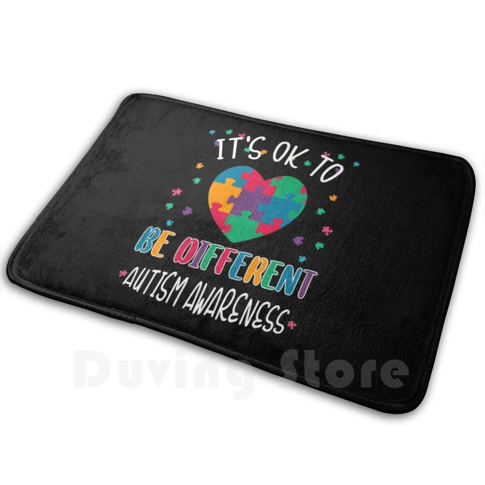 Autism It's Ok To Be Different Carpet Mat Rug Cushion Soft Autism Gift Autism Granddaughter Autism Grandson Autism Son