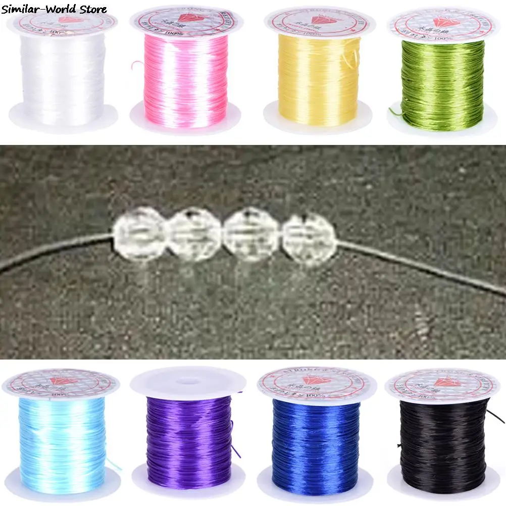 10M/Roll Colorful Stretchy Elastic Cord Crystal String Wire For Jewelry Making Beading Bracelet Wire Fishing Thread Rope