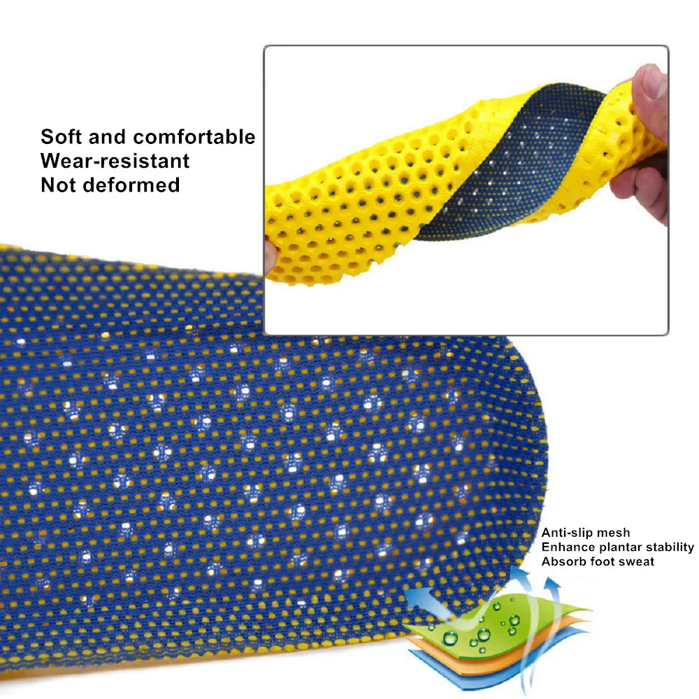 Breathable Shoe Insoles Water Shoes Inserts Sports Shoe Insole Replacement