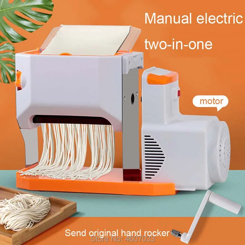 Electric Noodle Maker Multifunctional Household manual Pasta Noodle Press Dumpling Wrapping Machine Dough Rolling Cutter Roller