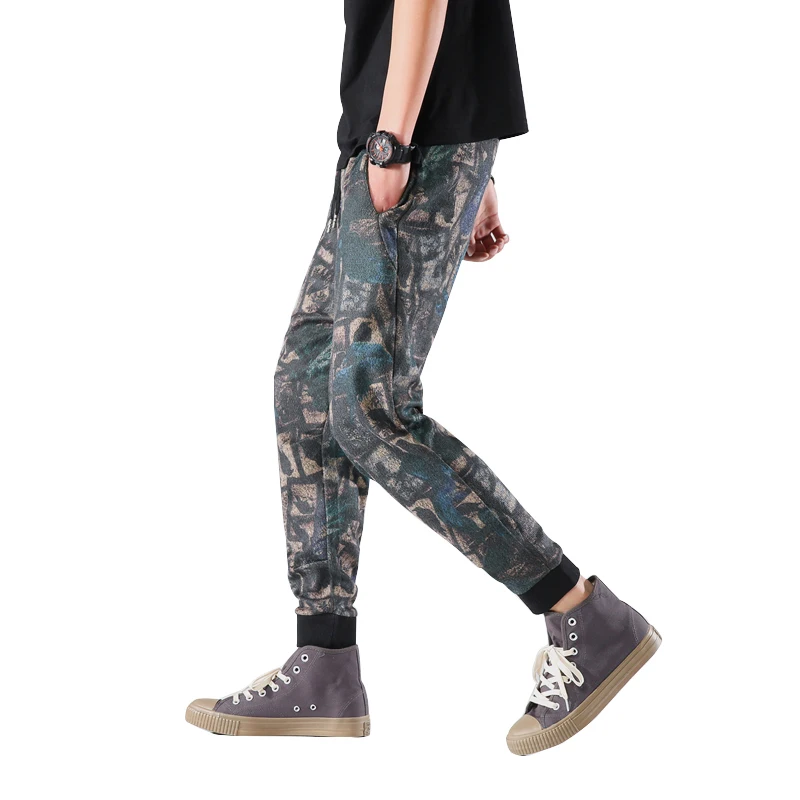 

2020 New High Quality Skinny Streetwear Joggers Hip Hop Cargo Military Tactical Camouflage Harem Men Fashion