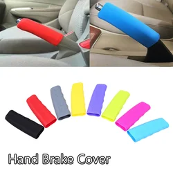 Car Handbrake Rubber Handle Cover Antislip Univeral Fit Handle Cap Non-combustible Material Auto Accessories