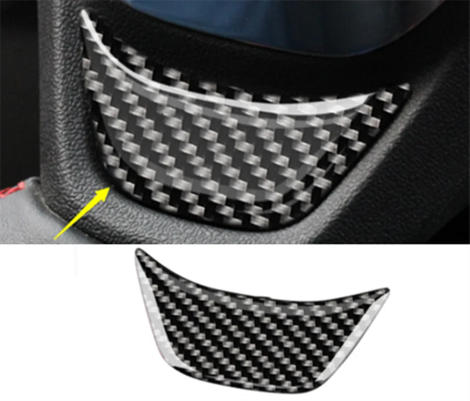 For Toyota Camry 2018-2019 Carbon Fiber Grain Steering Wheel Decorative Sequins 1pcs