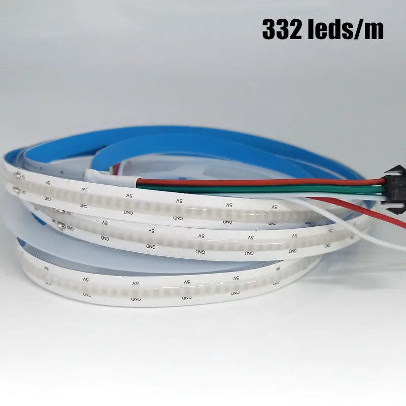 DC 5V SK6812 RGB pełny kolor COB Strip 332 leds/m elastyczna taśma o wysokiej gęstości indywidualnie adresowalne światło LED tak samo jak WS2812B